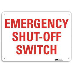 Lyle Emergency Sign,10 in x 14 in,Aluminum U7-1143-NA_14x10