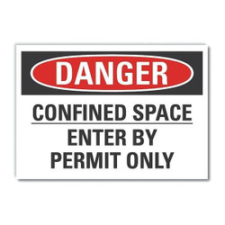 Lyle Danger Sign,10inx14in,Non-PVC Polymer LCU4-0538-ED_14x10