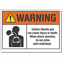 Lyle Warning Sign,7inx10in,Non-PVC Polymer LCU6-0015-ED_10x7