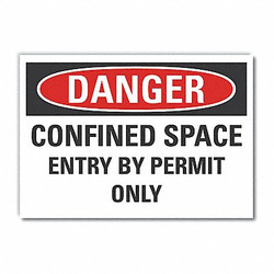 Lyle Danger Sign,10inx14in,Non-PVC Polymer LCU4-0546-ED_14x10