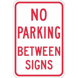 Lyle No Parking Between Signs Sign,18" x 12" T1-1139-EG_12x18