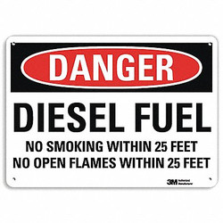 Lyle Danger Sign,7 in x 10 in,Aluminum  U3-1301-NA_10x7
