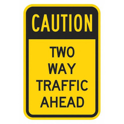 Lyle Two-Way Traffic Sign,18" x 12" T1-1372-HI_12x18
