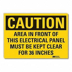 Lyle Caution Sign,7inx10in,Non-PVC Polymer LCU3-0466-ED_10x7