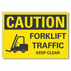Lyle Caution Sign,10inx14in,Non-PVC Polymer  LCU3-0196-ED_14x10