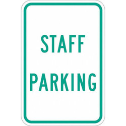 Lyle Staff Parking Sign,18" x 12"  T1-1197-EG_12x18