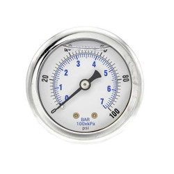 Pic Gauges Pressure Gauge,1/8 in. NPT,2 in. 202L-208E