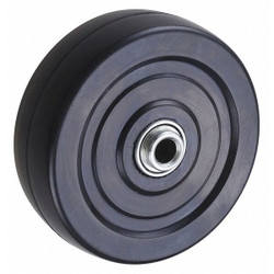 Sim Supply Solid RBBR Wheel,4",200 lb.  26Y410