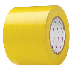 Sim Supply Floor Tape,Yellow,4 inx180 ft,Roll  8A858