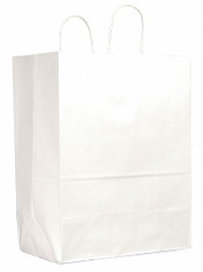 Sim Supply Shopping Bag,Merchandise,White,PK250  84642