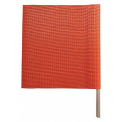 Manufacturer Varies Handheld Warning Flag,Fluorescent Orange 3YWZ1
