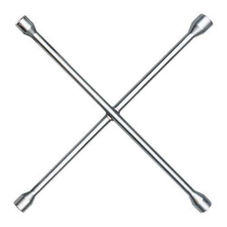 Ken-Tool Lug Wrench,20in.L,Chrome,4 Way 35630