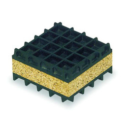 Mason Industries Vibration Isolator Pad,1 in H 5C026
