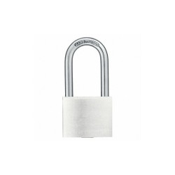 Manufacturer Varies Keyed Padlock, 7/8 in,Rectangle,Silver 48JP91