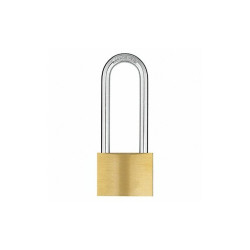 Manufacturer Varies Keyed Padlock,1 in,Rectangle,Yellow 48JR15