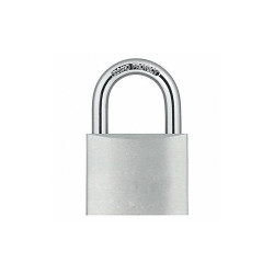 Manufacturer Varies Keyed Padlock,1 1/4 in,Rectangle,Silver 48JR04