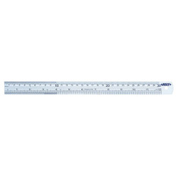 Insize Steel Rule,SS,60" L,Unfinished,1-1/2" W 7110-1500