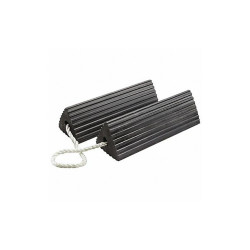 Checkers Wheel Chock,12" D,6" H,21" W,Black,PR RC5521-P