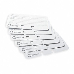 Rolodex Business Card Refills, Lined,PK100 67553