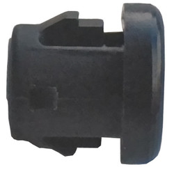 Sim Supply Bushing,Nylon,OD 0.578 In,Blk,PK25  1EMC6