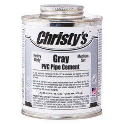 Christys Pipe Cement,Gray,16 oz. RH-BGLV-PT-12