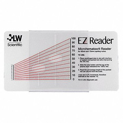 Lw Scientific Hematocrit Reader Card,7 1/2 in L ZCP-EZRD-HEM7