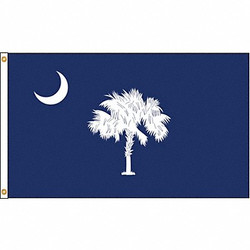 Nylglo South Carolina Flag,4x6 Ft,Nylon 144870