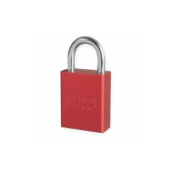 American Lock Lockout Padlock,KD,Red,1-7/8"H A1105RED