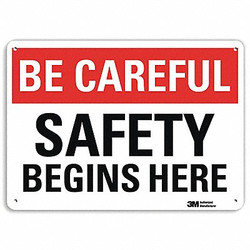 Lyle Safety Sign,7 inx10 in,Plastic U7-1027-NP_10X7