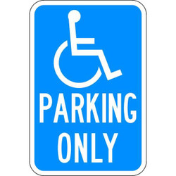 Lyle ADA Handicapped Parking Sign,18" x 12"  HC-CA01-12HA