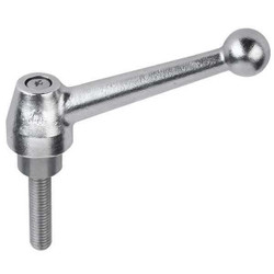 Kipp Adjustable Handle,M10,Stainless Steel  K0121.1110X30