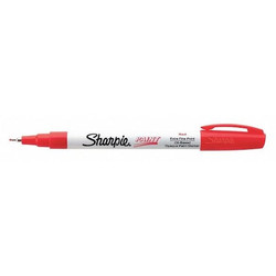 Sharpie Paint Marker,Extra Fine Point,Red,PK12 35527