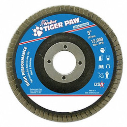 Weiler Fiber Disc,5 in Dia,7/8in Arbor,60 Grit 98836