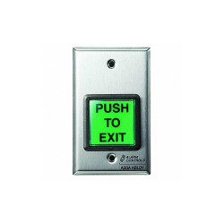 Alarm Controls Push Button,5 in. H,w/Face Plate TS-2