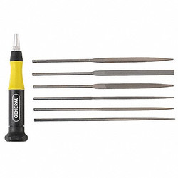 General Tools Needle File Set,Swiss,6 Pieces  707476