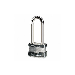 Master Lock Keyed Padlock, 3/4 in,Rectangle,Silver 21LJ