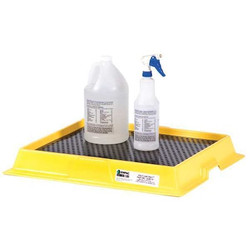 Enpac Spill Tray,Black/Yellow,2.5 gal.,HDPE 5248-YE