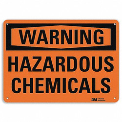 Lyle Warning Sign,10 in x 14 in,Aluminum U6-1109-RA_14X10