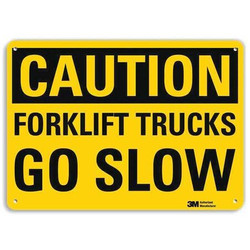 Lyle Safety Sign,10 inx14 in,Aluminum U4-1330-RA_14X10