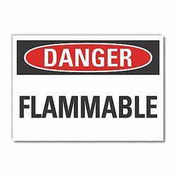 Lyle Flammabl Mtrl Danger Lbl,3.5x5in,Polyest LCU4-0322-ND_5X3.5