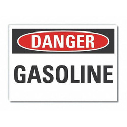 Lyle Gasoline Danger Label,3.5x5in,Polyester LCU4-0313-ND_5X3.5