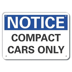 Lyle Rflctv Parking Notice Sign,10x14in,Alum  LCU5-0100-RA_14X10