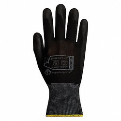 Superior Glove 13ga Blk Nylon PU Palm 10,PK12 S13BKPUQ10