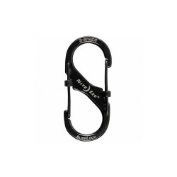 Nite Ize Locking Carabiner,2 In.,Steel,Black  LSB2-01-R3