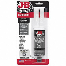J-B Weld Epoxy Adhesive,Syringe,1:1 Mix Ratio  50176