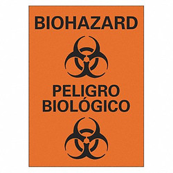 Lyle Biohazard Sign,14 inx10 in,Plastic LCU1-0049-NP_10x14