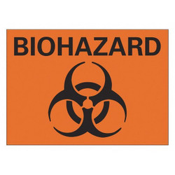 Lyle Biohazard Sign,7inx10in,Non-PVC Polymer  LCU1-0053-ED_10x7