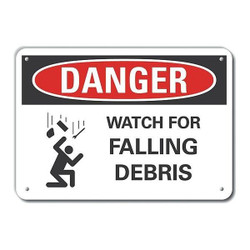 Lyle Construct Area Danger Sign,10x14in,Alum LCU4-0255-NA_14X10