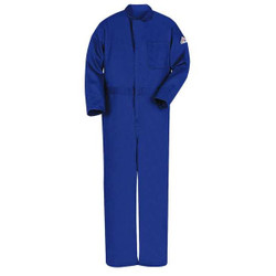 Bulwark FR Contractor Coverall,Navy,RG 46,HRC2 CEC2NV RG 46