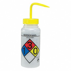 Sp Scienceware Wash Bottle,Std,16 oz,Isopropanol,Yw,PK4 F11716-0008